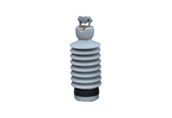Dasar Logam 12.5kN ANSI 57-24 Porcelain Line Post Insulator