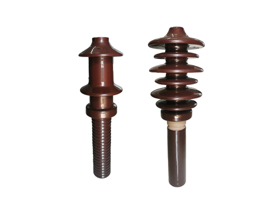 Insulator Saluran Listrik Porselen Coklat 10NF250 Pelanggan