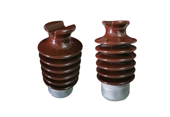 Profesional F Neck ANSI 57-2 305mm tinggi Line Post Porcelain Insulator