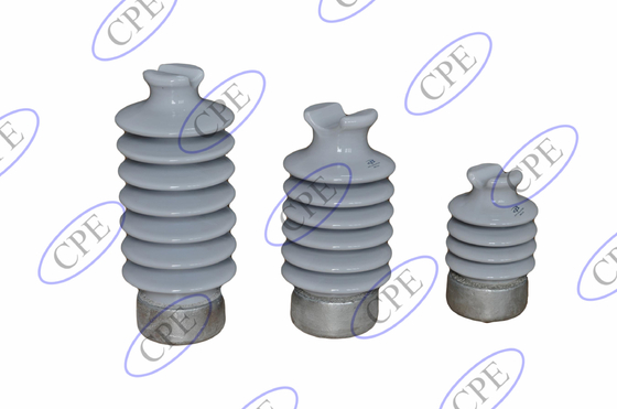 ANSI C29.7 Insulator Pos Porselen Abu-abu Muda