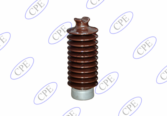 Mengkilap ANSI 57-5 Porselen Insulator Saluran Listrik Tegangan Tinggi