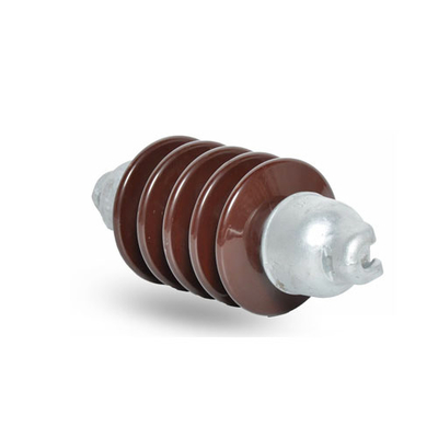 Insulator Jenis Suspensi Coklat Porselen Batang Panjang