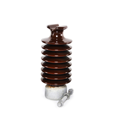 Porselen LP Voltage Power Pole Insulators Brown Station Post Insulator