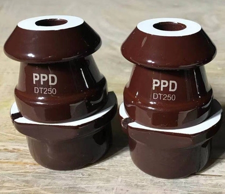 1kV 250A Transformer Porcelain Bushing Dengan Coklat Mengkilap