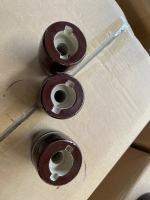 1kV 200A Porselen OEM Draw Lead Transformer Bushing Brown Glazed