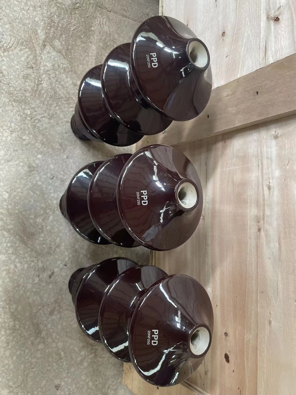 20NF250 Brown Glazed Porcelain Bushing Untuk Trafo Distribusi Jenis Minyak
