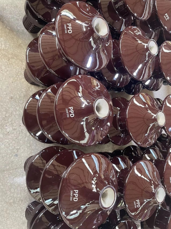 20NF250 Brown Glazed Porcelain C-110 Transformer Bushing Insulator OEM Tersedia