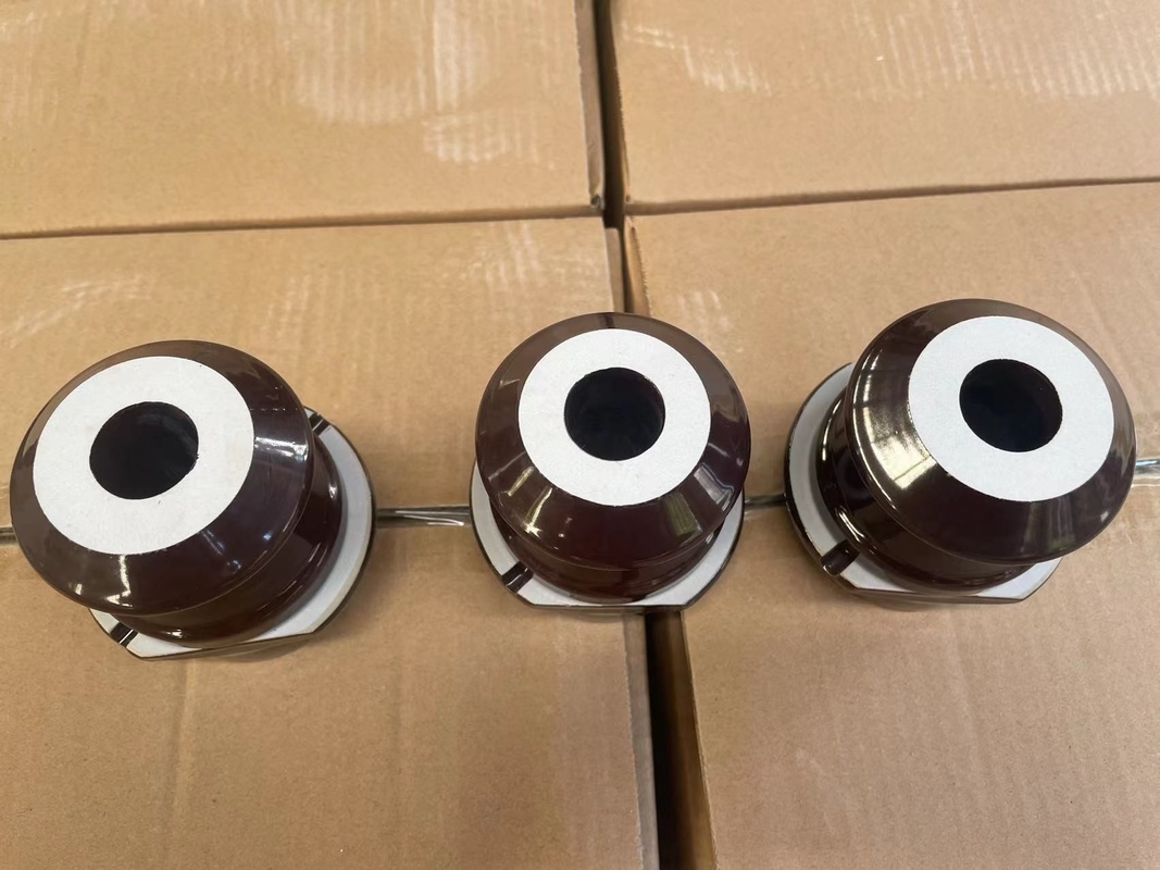 Brown Glazed DT1-630 Transformer Porcelain Bushing insulator Oem Tersedia