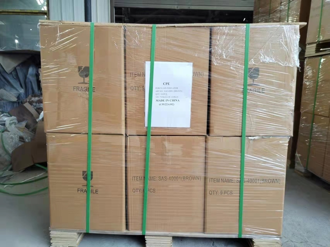 IEC 60168 Minyak ASS Transformer Porcelain Bushing Brown Glazed Pasar Korea 150kV