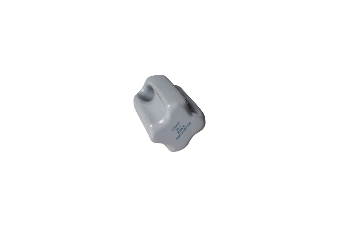 Insulator Porcelain Strain 1.85kg 89kN Glazed Abu-abu Muda