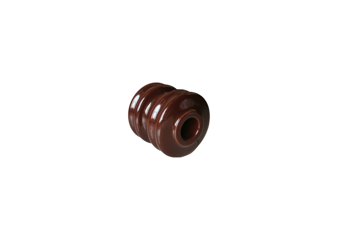 Jalur Transmisi 9kN ANSI 53-1 Porcelain Spool Insulator