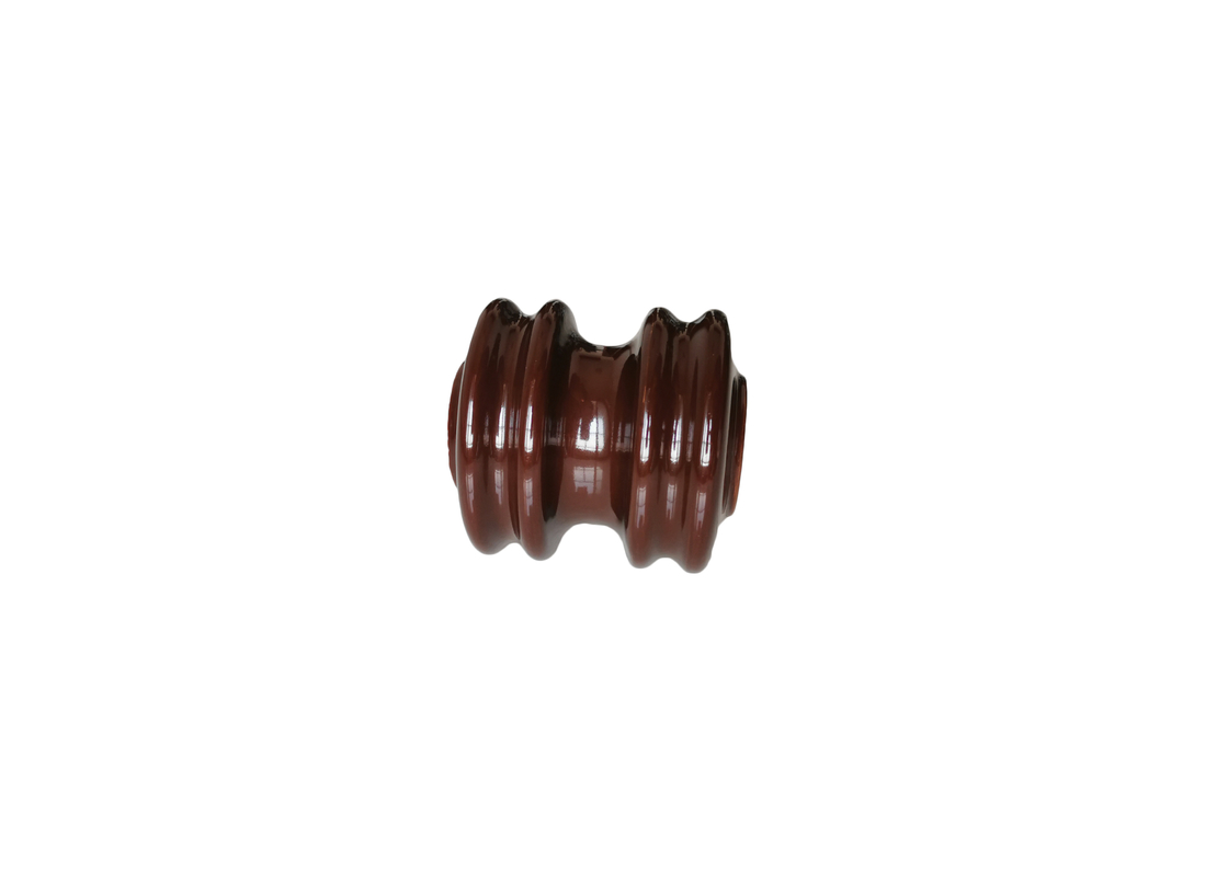 Jalur Transmisi 9kN ANSI 53-1 Porcelain Spool Insulator