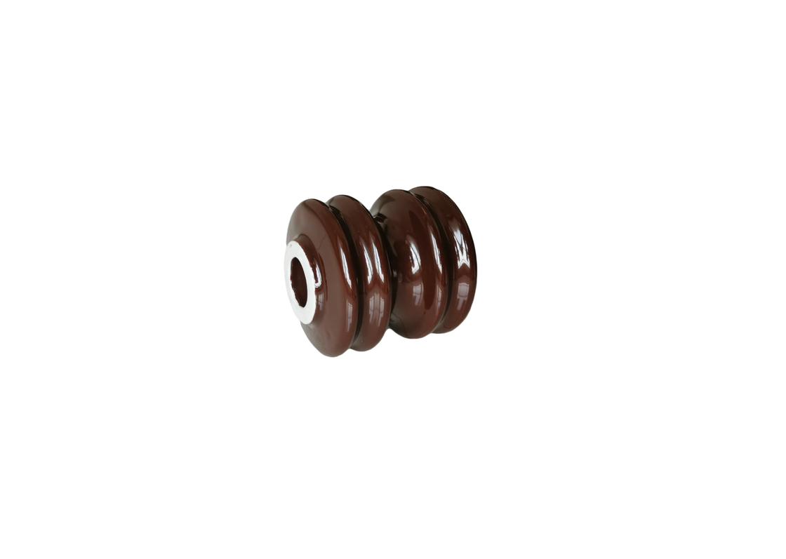 Jalur Transmisi 9kN ANSI 53-1 Porcelain Spool Insulator
