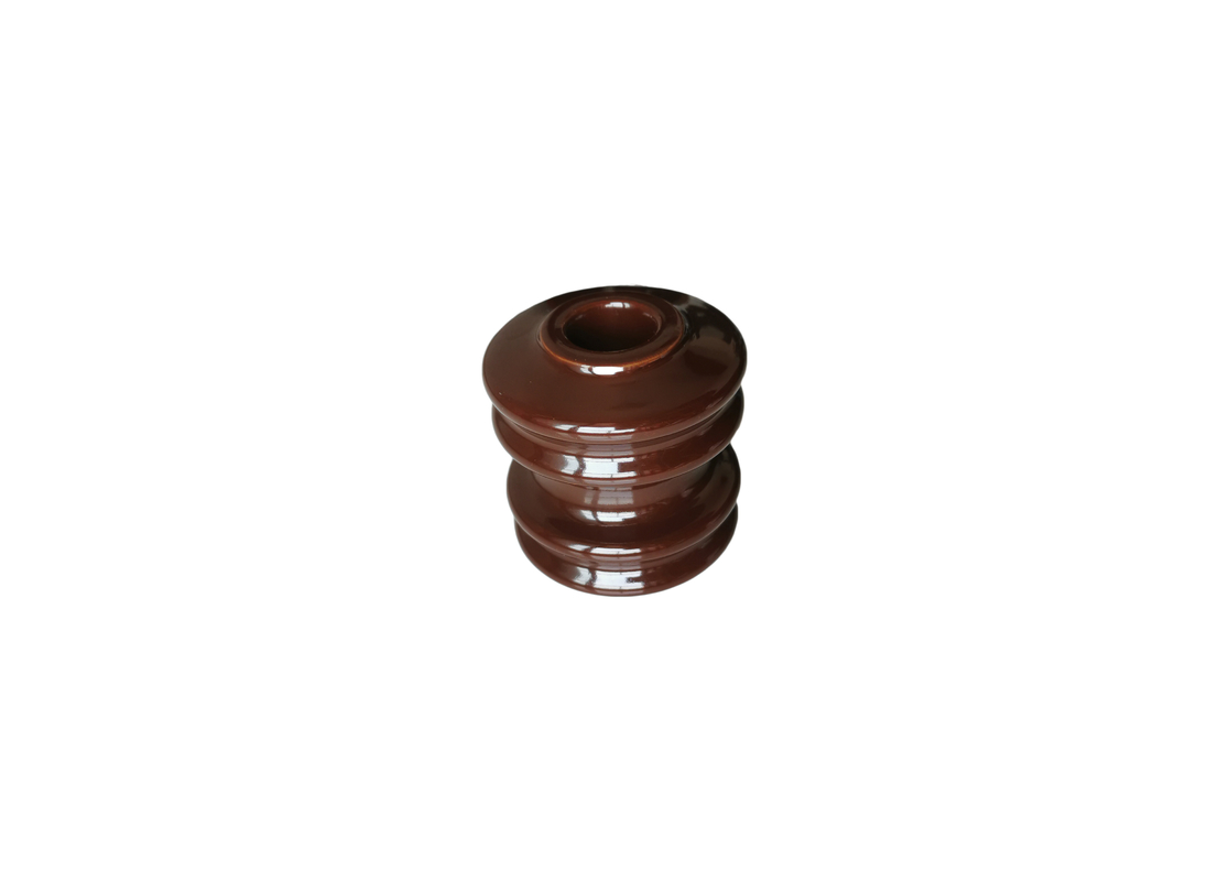 Jalur Transmisi 9kN ANSI 53-1 Porcelain Spool Insulator