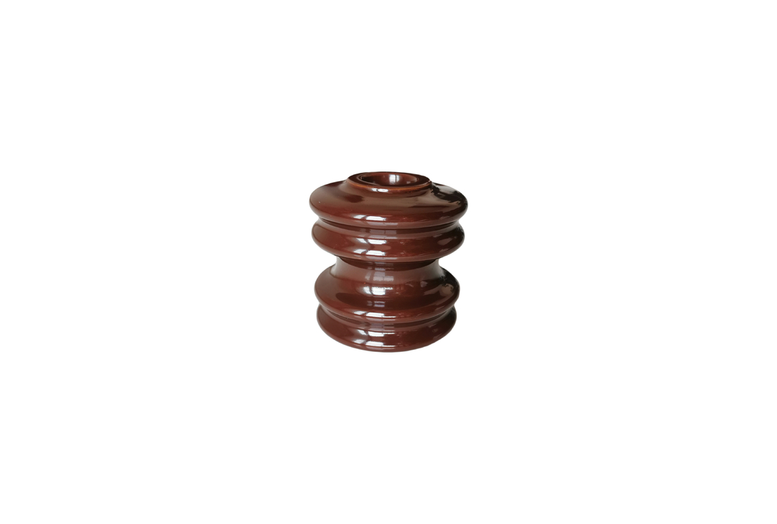 Jalur Transmisi 9kN ANSI 53-1 Porcelain Spool Insulator