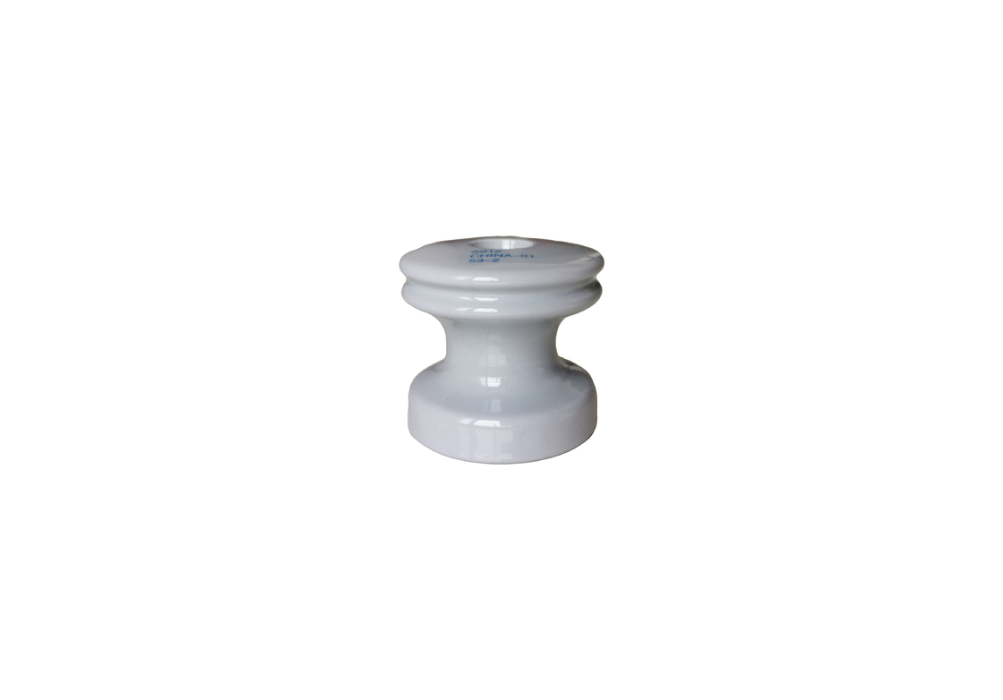 Warna Abu-Abu Muda 18kN ANSI C29.3 Spul Insulator