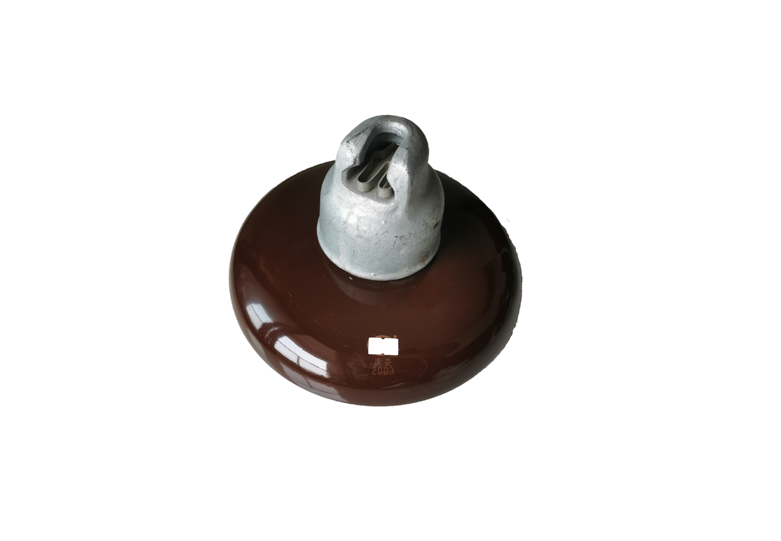 3.5kg ANSI 52-2 Porcelain Suspension Insulator Untuk Saluran Listrik