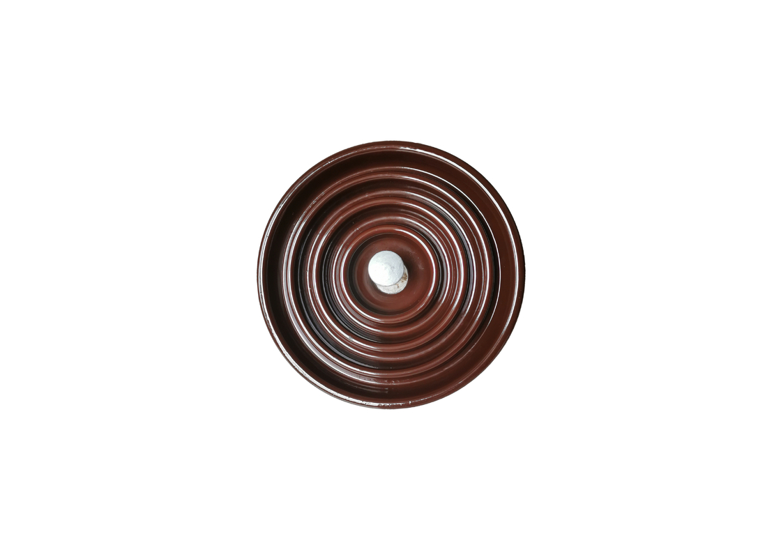 3.5kg ANSI 52-2 Porcelain Suspension Insulator Untuk Saluran Listrik
