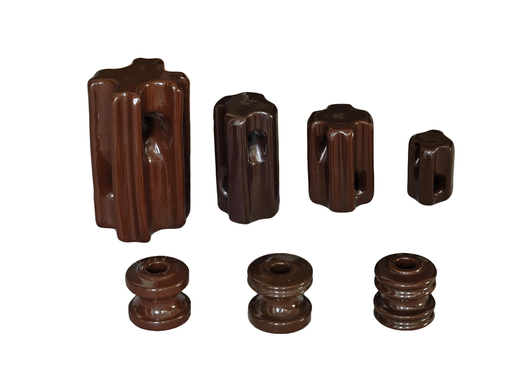 Coklat 89KN ANSI 54-4 Porcelain Strain Insulator