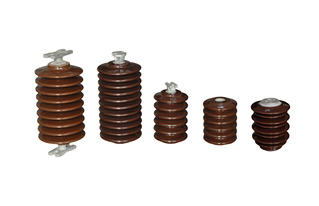 Brown 14.4kV A30-4 Porcelain Standoff Insulator