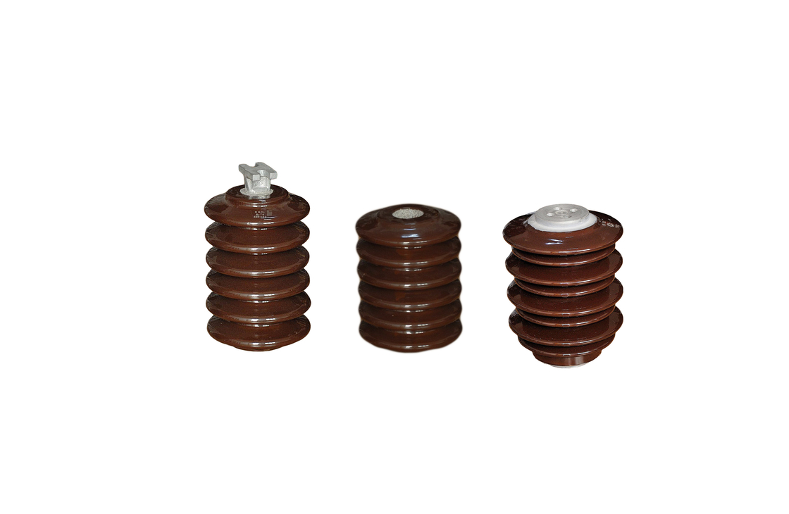 Brown 14.4kV A30-4 Porcelain Standoff Insulator