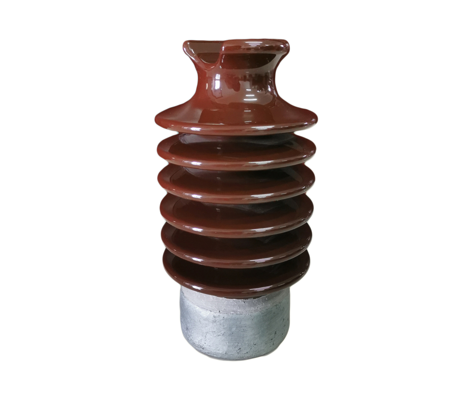 Profesional F Neck ANSI 57-2 305mm tinggi Line Post Porcelain Insulator