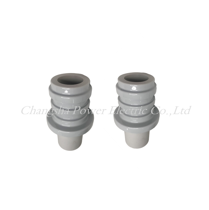 Light Grey Glazed ANSI LV Oil Type Transformer Porcelain Bushing