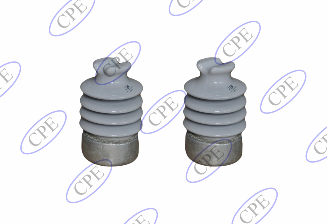 ANSI C29.7 Insulator Pos Porselen Abu-abu Muda