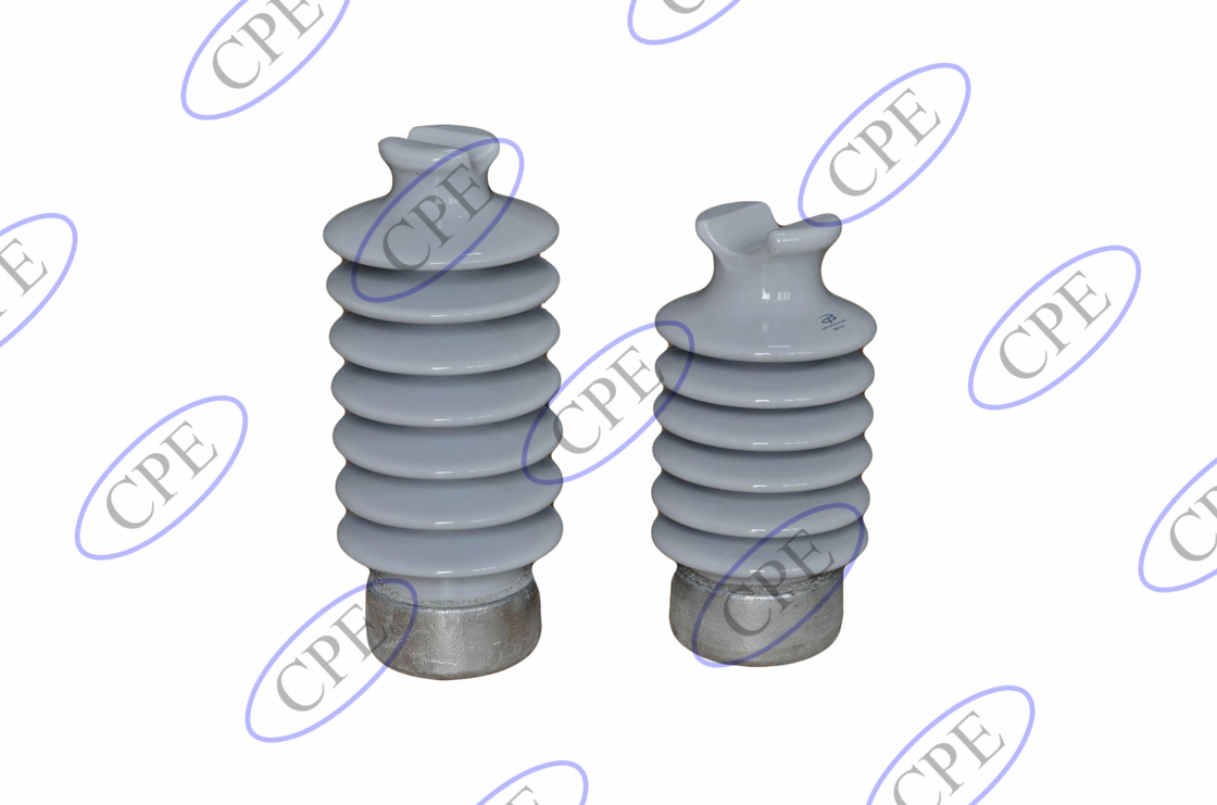 ANSI C29.7 Insulator Pos Porselen Abu-abu Muda