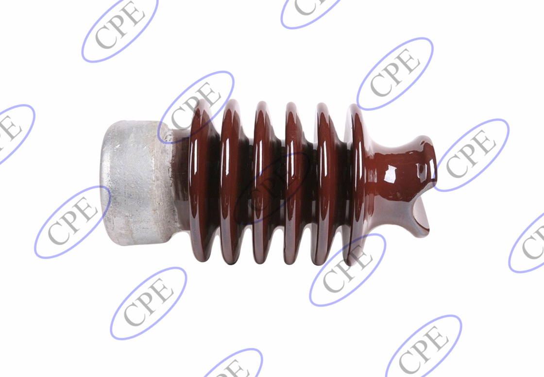 F Neck ANSI 57-2 305mm Tinggi Porselen Insulator Listrik