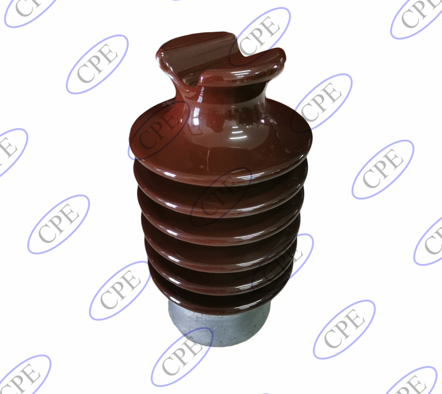 F Neck ANSI 57-2 305mm Tinggi Porselen Insulator Listrik