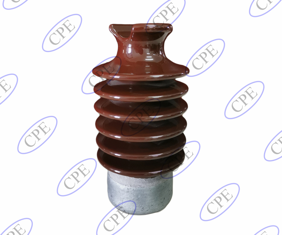 F Neck ANSI 57-2 305mm Tinggi Porselen Insulator Listrik