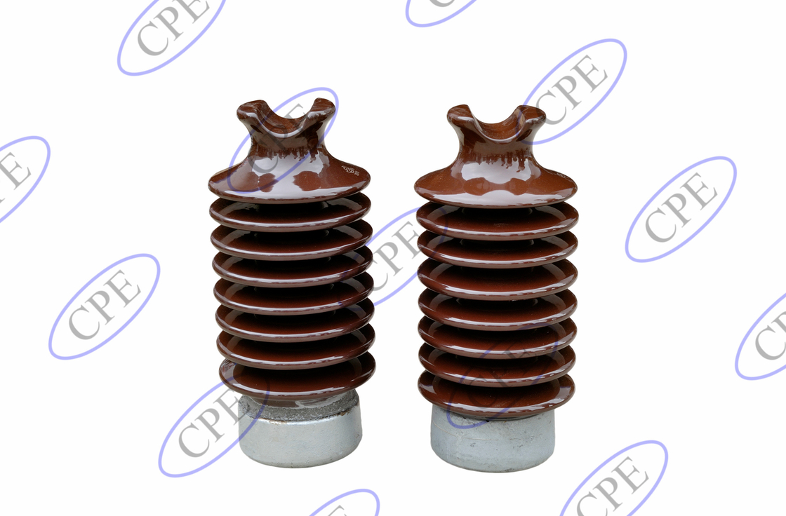 Porselen ANSI 57-5L LP Tegangan Tiang Listrik Isolator