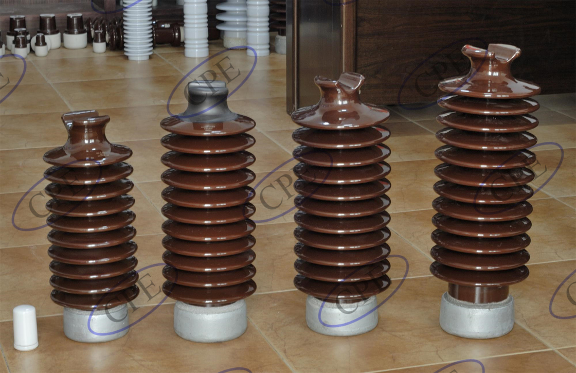 ANSI 57-6 12.5kN Insulator Pos Porselen Coklat Horisontal