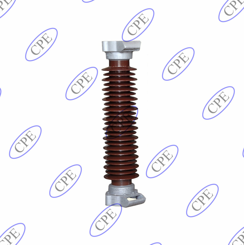 IEC 35KV Porcelain C-120 Lightning Arrester Insulator Untuk Jalur Distribusi