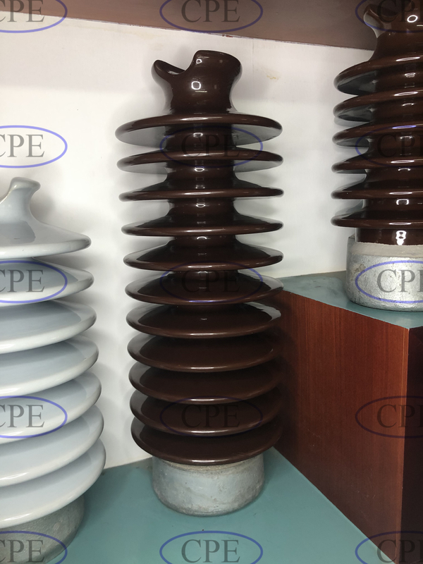 ANSI 57-5L 57-5S Porselen LP Tegangan Tiang Listrik Insulator