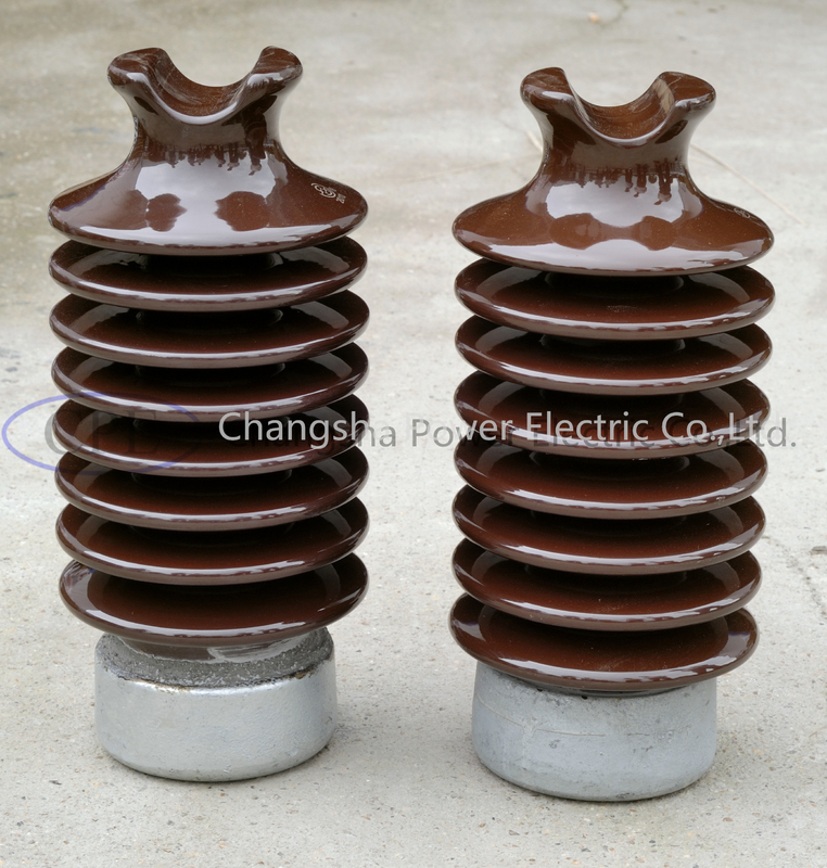 ANSI 57-3 Insulator Pos Porselen Proses Basah Mengkilap