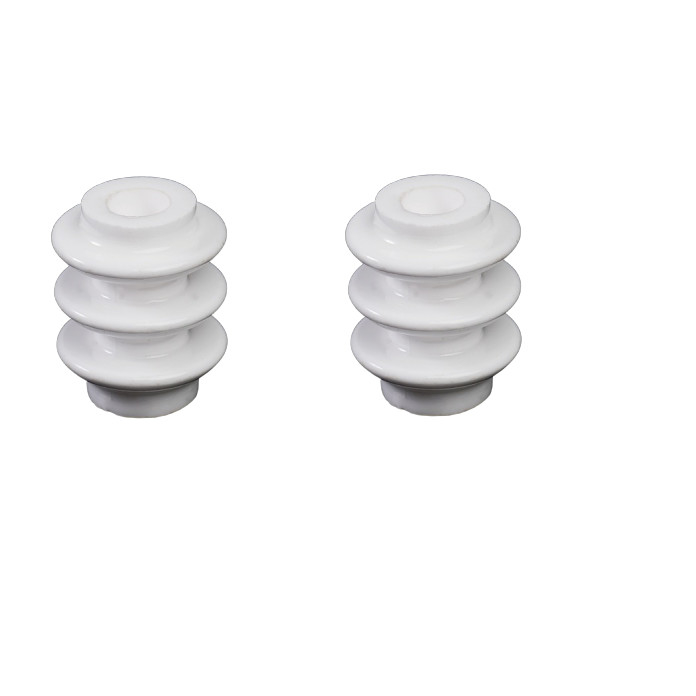 Iec ANSI Standar Tegangan Porselen Standoff Insulator Warna Abu-abu Muda