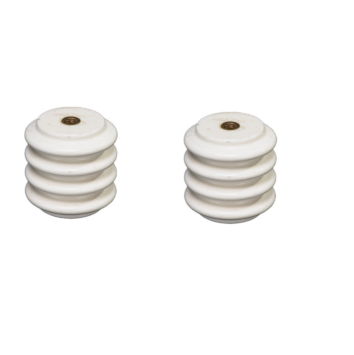 Iec ANSI Standar Tegangan Porselen Standoff Insulator Warna Abu-abu Muda