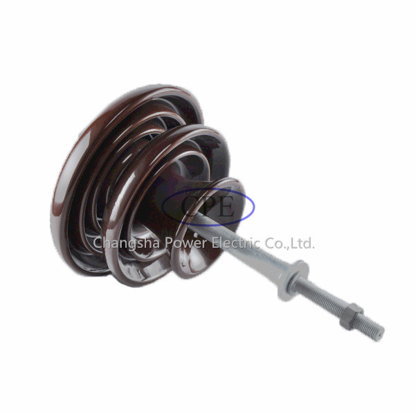 33kv P-33-Y Insulator Pin Porselen Coklat Untuk Jalur Distribusi