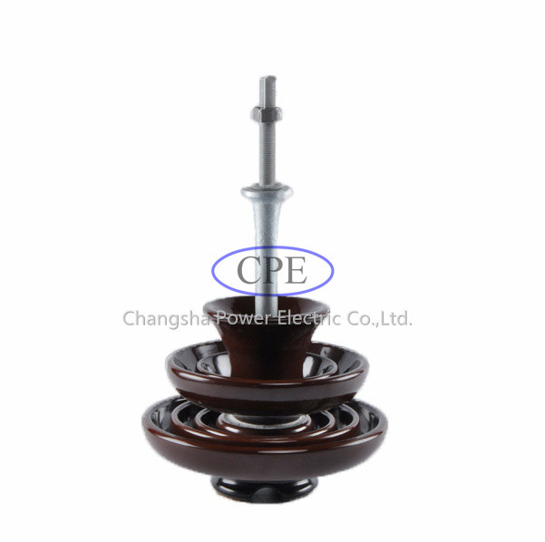 33kv P-33-Y Insulator Pin Porselen Coklat Untuk Jalur Distribusi