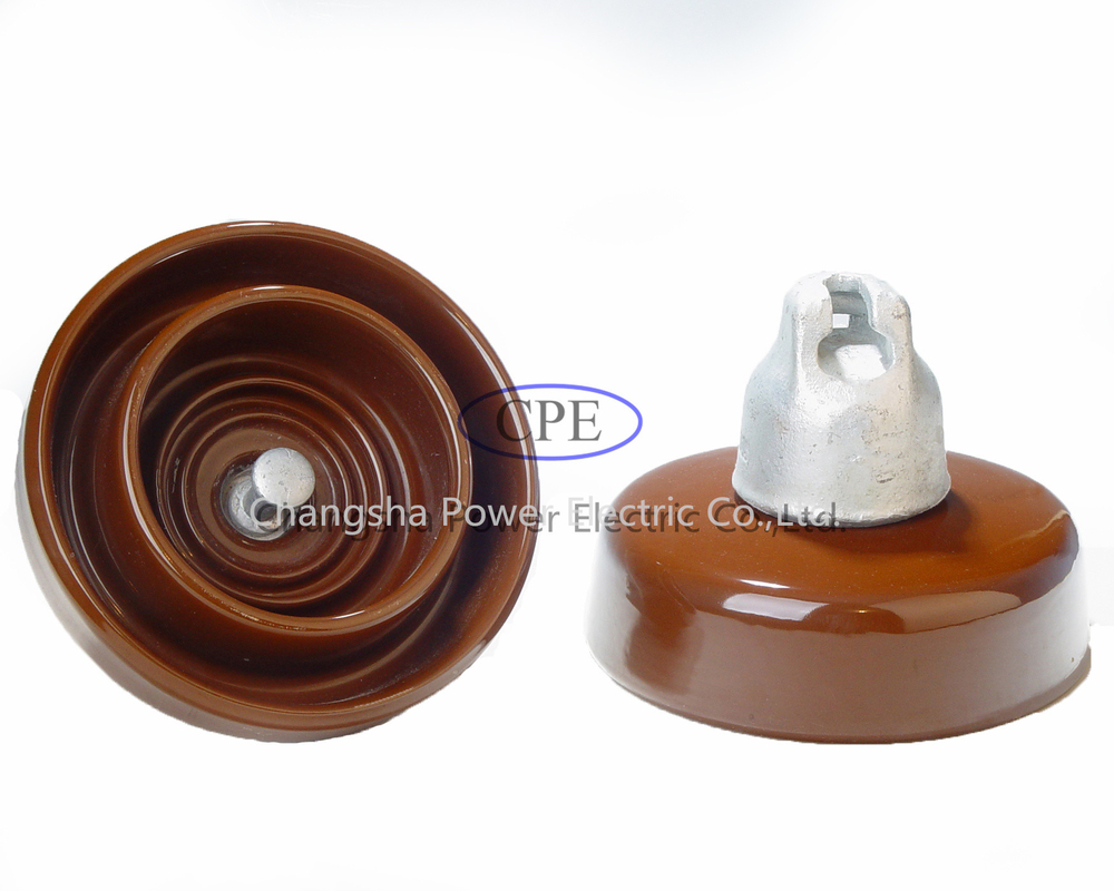Insulator Suspensi Porselen Kepadatan Tinggi Tegangan Tinggi Ansi U80bl