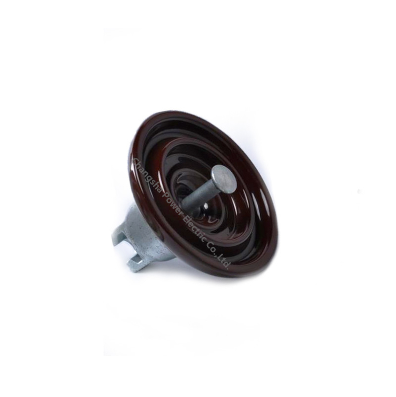ANSI 52-4 Porcelain Disc Suspension Ceramic Insulator untuk Saluran Transmisi