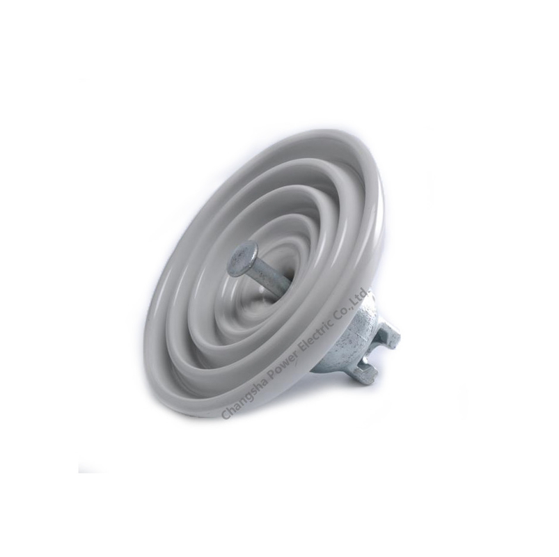 ANSI 52-4 Porcelain Disc Suspension Ceramic Insulator untuk Saluran Transmisi