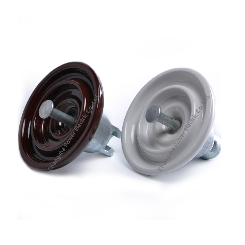 ANSI 52-4 Porcelain Disc Suspension Ceramic Insulator untuk Saluran Transmisi