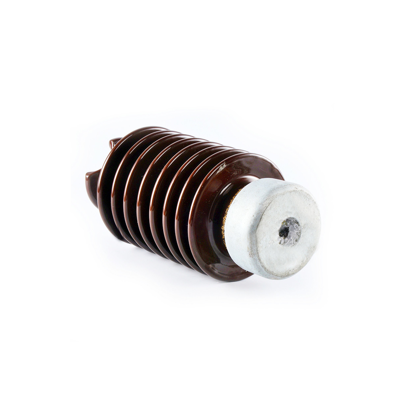 Porselen LP Voltage Power Pole Insulators Brown Station Post Insulator