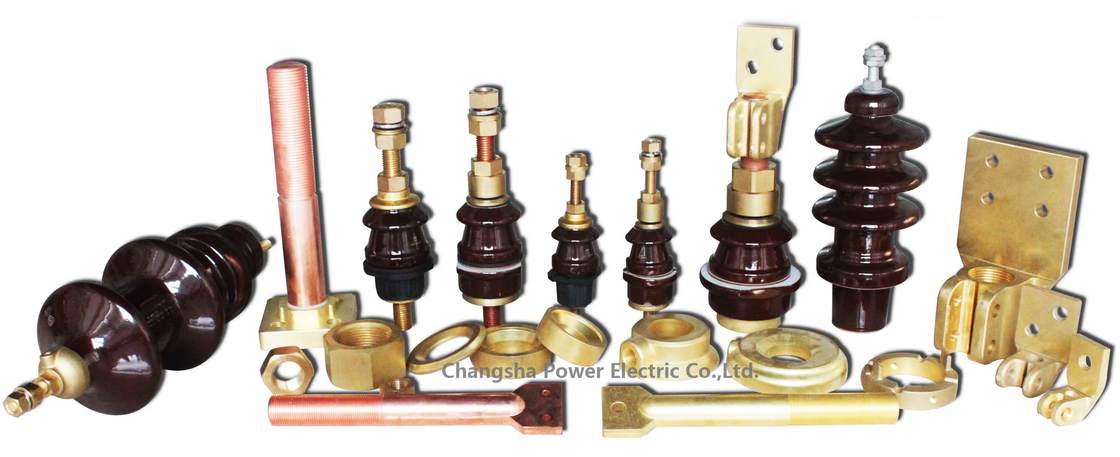 HV LV Porcelain Insulator Power Transformer Bushings Untuk Peralatan Listrik