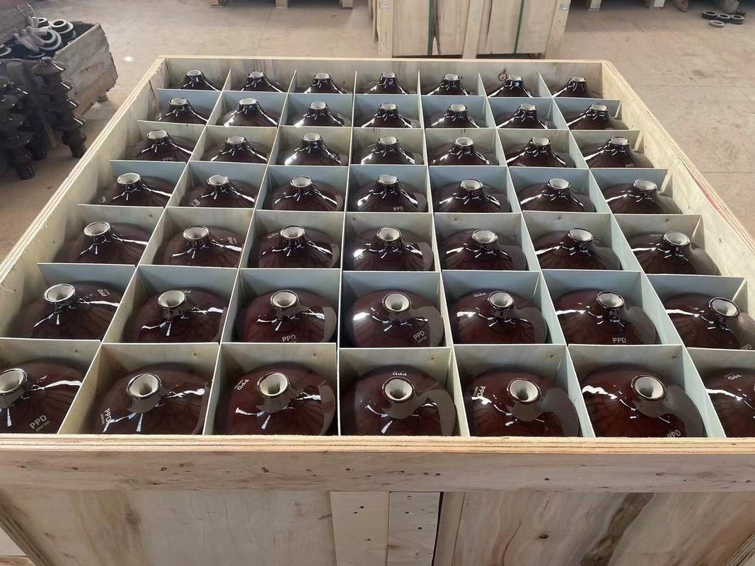 DIN42531 Brown Porcelain Transformer Bushing OEM Tersedia