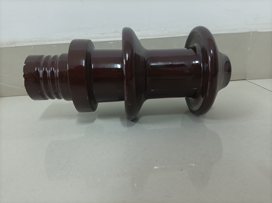 Brown Glazed Transformer Porcelain Bushing DT-10NF250 Untuk Trafo Minyak