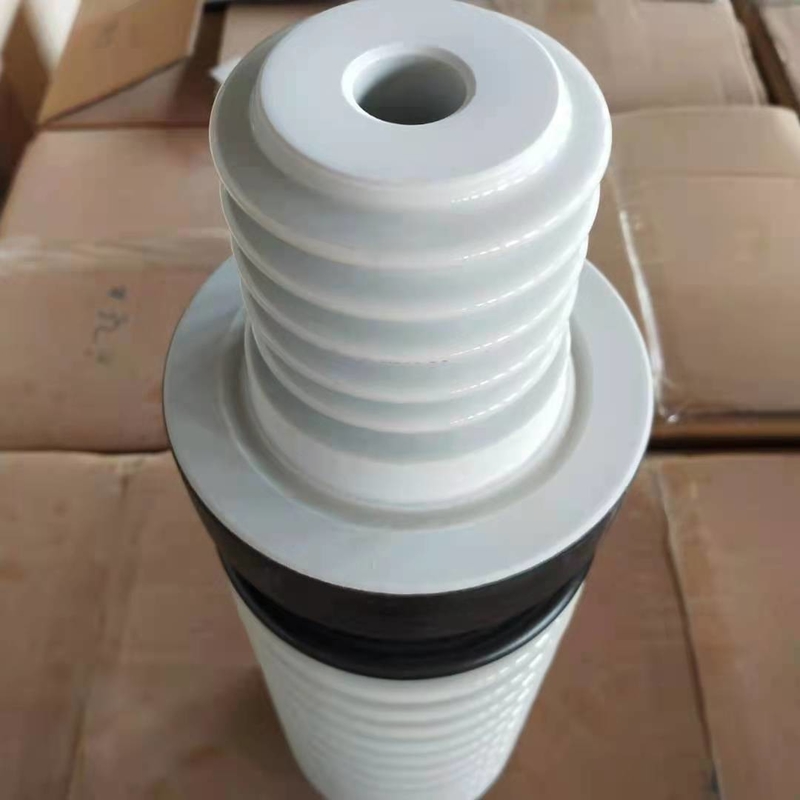 Standar IEC 36kV 12Sheds Gas Insulated Bushing Warna Putih OEM